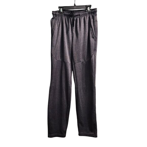 Members Mark Sport Tech Fleece‎ Pants Quick Dry Athletic Joggers Charcoal Gray S - Picture 1 of 5